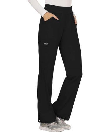 Women's Workwear Revolution Soft Stretch WW110 Large Black Cargo Scrub Pants - Buy Online on GoSupps.com