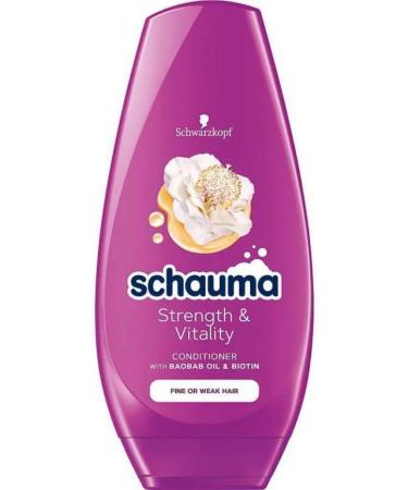 Schwarzkopf Schauma Strenght & Vitality Conditioner met Baobab Oil en Biotine Pack van 3 250 ml - Buy Online on GoSupps.com
