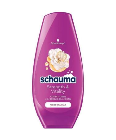 Schwarzkopf Schauma Strenght & Vitality Conditioner met Baobab Oil en Biotine Pack van 3 250 ml