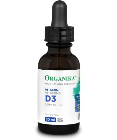 Organika Vitamin D3 Liquid 2500IU- Olive Oil Base Immune System Support- 30ml & Liposomal Vitamin C 500mg- High Absoprtion for Superior Bioavailability Immunity- 60vcaps Nutritional Supplement + Vitamin C 500mg - Buy Online on GoSupps.com