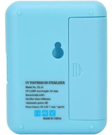 UV Toothbrush Sanitizer Case Toothbrush Sterilizer Holder Portable Wall-Mounted Ultraviolet Toothbrush Head Sterilizer UV Disinfection Case(Blue) - Buy Online on GoSupps.com