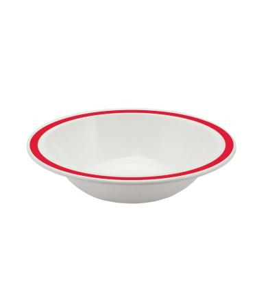 NRS Healthcare Red Rimmed Bowl