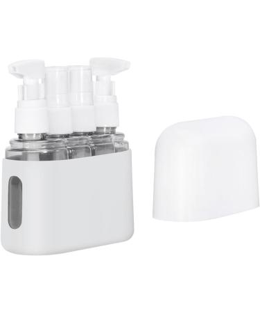 Portable Mini Pump Bottle Set for Travel - Lightweight & Convenient Essentials in Light Gray - Buy Online on GoSupps.com