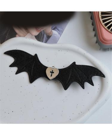 AJTUTUS Devil Heart Elegant 2000s Style Side Clip Hair Clip Sweet Gothic Style Heart Bat Wing Halloween - Buy Online on GoSupps.com