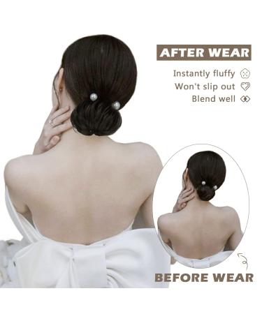 BARSDAR 100% Real Hair Tie & Extensions - Curved Messy Updos 32g Light Blonde Hair Part for Women & Girls - Buy Online on GoSupps.com