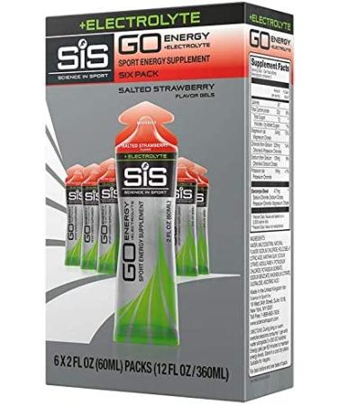 Science in Sport Salted Strawberry Energy Gel Pack - 6 Count | Fast-Acting Carbs + Electrolytes for Performance & Endurance - Buy Online on GoSupps.com