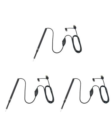 ULTECHNOVO 3 PCS Ear Wax Removal Ear Pick Ear Cleaner Ear Cleaner Camera Ear Camera Ear 200X5.5CM x3pcs Blackx3pcs