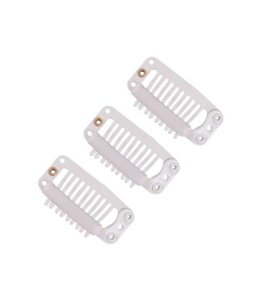 Wig Clips with Rubber Snap Clips - 24 Pieces 32mm Blonde 9-Tooth Wig Combs for Secure Hairpieces | International Shipping - Buy Online on GoSupps.com