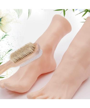 COHEALI 1pc Foot File Stone Bristles Foot File Pumice Stone for Feet Foot Pumice Brush Pedicure Brudh Foot Brush for Feet Wood Tools Nail Tools Pedicure Tools Natural Scrub Brush - Buy Online on GoSupps.com