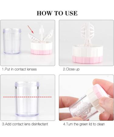 Gobesty 10-Piece Contact Lens Container Set | Soaking Cases & Manual Cleaner | Ideal Contact Lens Storage for Daily Use - Buy Online on GoSupps.com