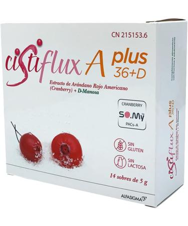  Alfasigma Cistiflux A Plus 36+D Red Cranberry Food Supplement - 14 sachets - Buy Online on GoSupps.com