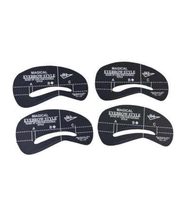 24pcs 6 Sets eyebrows shape eyebrow templates stencils Eyebrow stencils mold cosmetic card