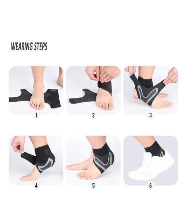 Coogime Plantar Fasciitis Foot Wraps - Flexible Ankle Brace & Bandage for Pain Relief (Gray M EU 39-41) - Buy Online on GoSupps.com