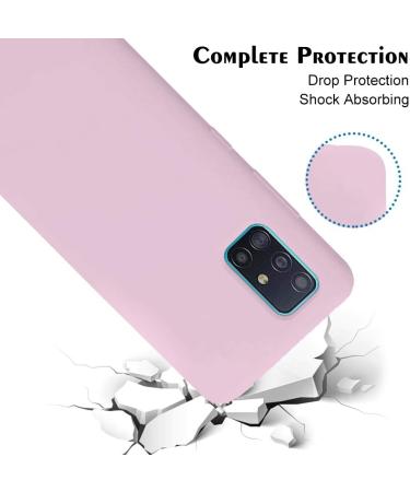Feyten Compatible with Samsung Galaxy A71 Case with Tempered Screen Protector Liquid Silicone Gel Rubber Soft Touch Cover Full Protective Case for Samsung Galaxy A71 (Light Pink) Samsung Galaxy A71 Light Pink - Buy Online on GoSupps.com