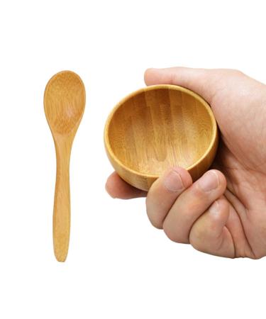 Eco Bamboo Mixing Bowl | Small Facial Skin Care DIY Tool Set | Perfect for Homemade Cosmetics - Buy Online on GoSupps.com