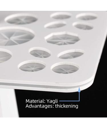 Minkissy Makeup Brush Drying Rack - 26 Holes Foldable Holder & Dryer Stand (White) | International Shipping Available - Buy Online on GoSupps.com