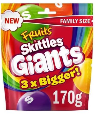 4x Skittles Fruit Flavoured Sharing Pouch - Wild Berry 136g Fruits Giants 132g Crazy Sours 136g Tropical 136g by Experts Supplies - Buy Online on GoSupps.com