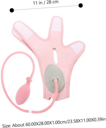 CANIGHT 1pc Inflatable Face Strap Face Strap Double Chin Face Lifting Strap Thin Face Strap Fabric Pink - Buy Online on GoSupps.com