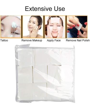 Buy 1600 Absorbent Disposable Cotton Pads - Ideal for Makeup Removal & Nail Polish Cleaning | Thin Soft & Durable - Buy Online on GoSupps.com