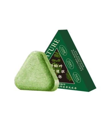 HADAVAKA Nature Triangle Shampoo Bar Usman Grass Shampoos Bar Control Oiliness Eliminate Dandruff Calming & Strengthens Hair Deeply Nourishing Hair Regrowth Soap Bars for All Hair Types 1PC