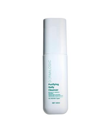 DERMILOGIC Purifying Daily Cleanser Deep Cleanse Hydrate & Restore Contains Niacinamide Ceramides and Hyaluronic Acid Dermatologist-Tested For Bright Balanced Glowing skin