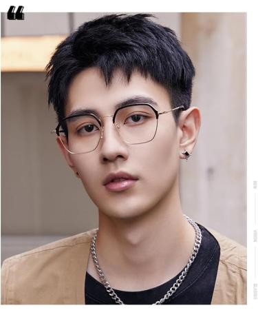 SERONI Blue Light Blocking Glasses | Polygon Metal Frame | Anti-UV Ray Computer & Reading Glasses for Men & Women | Gold-Tortoise - 55mm - Buy Online on GoSupps.com