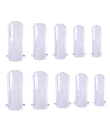 100pcs Quick Building Poly UV Gel Form Nail Clear Full Cover Finger Extension Nail Art UV Builder Gel Tool