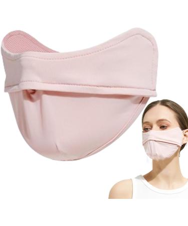 Missmisq UV Protection Face Cover - UPF 50+ Sun Mask for Women | Adjustable & Washable for Sports | Ideal for Hiking & Mountaineering - Pink - Buy Online on GoSupps.com