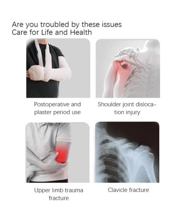 AWAVM Mesh Shoulder Sling Arm Brace For Torn Rotator Cuff Injury Arm Sling Shoulder Injury Sling for Arm Support Adjustable Shoulder Support For Shower Stabilizer For Elbow Wrist Thumb Injuries - Buy Online on GoSupps.com