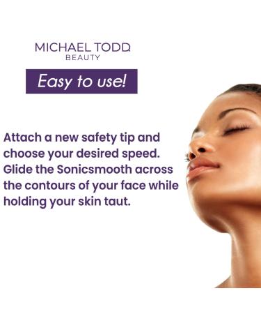 Michael Todd Beauty Sonicsmooth: 2-in-1 Dermaplaning Tool for Women - Facial Exfoliation & Hair Removal System - Lavender - Buy Online on GoSupps.com