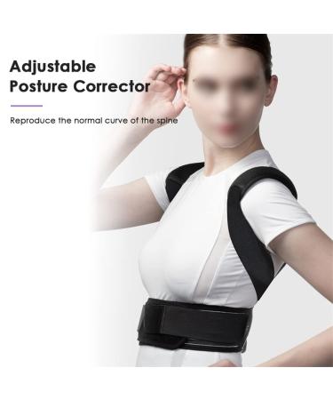 Adjustable Posture Corrector Brace Belt Shoulder Waist Back Support Humpback Improve 2plates Support Belt (Color : Black Size : M code) (Black XL code) Handmade Full moon lofty ambition - Buy Online on GoSupps.com