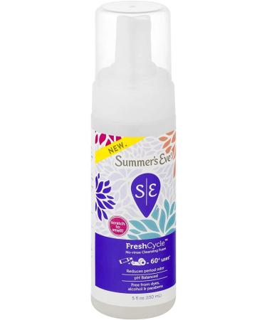 Summer's Eve FreshCycle No-Rinse Cleansing Foam - Reduces Period Odor | 5 oz | Buy Now for Freshness - Buy Online on GoSupps.com