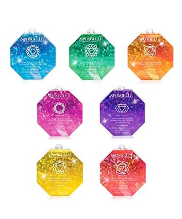 Spongelle Body Wash Infused Buffer - White Medium | Luxurious Exfoliating Bath & Body Care | International Shipping Available - Buy Online on GoSupps.com