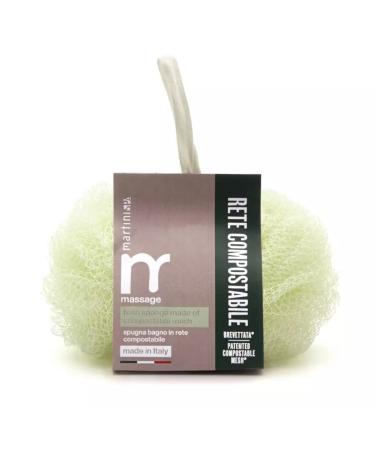 MartiniSPA 100% Compostable Mesh Sponge for A Foam Rich Bath Gently Exfoliating