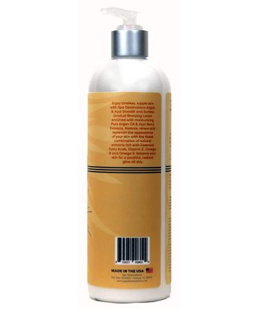 Argan & A a Smooth Gradual Bronzing Lotion 16 oz - Sunless Tanning for a Radiant Glow | International Shipping Available - Buy Online on GoSupps.com