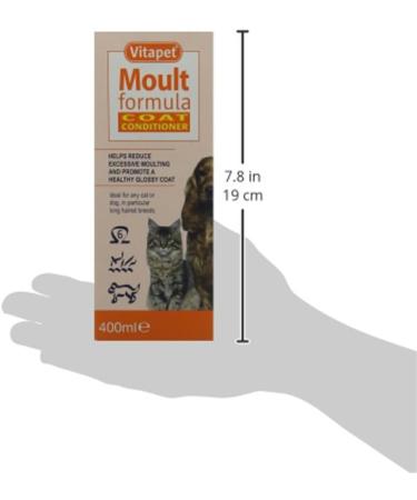 Vitapet Moult Formula for Cat and Dog 400ml 400 ml - Buy Online on GoSupps.com