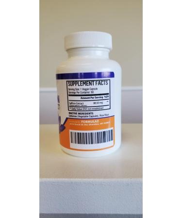 Saffron Supplement 88.5mg - Natural Appetite Suppressant for Heart & Eye Health, Mood & Metabolism Boost - Buy Online on GoSupps.com