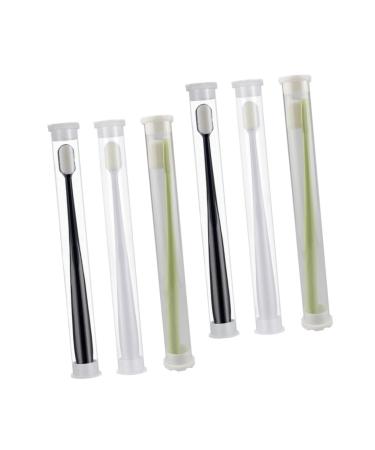 Gatuida 6st nano toothbrush for pregnant micro toothbrush nano toothbrush nano toothbrush toothbrush nano after birth accessories pregnant woman environmentally friendly fiber wool