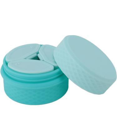 Silicone Cream Jars with Spoon Refillable Empty Travel Silicone Makeup Containers Portable Leakproof 12ml for Women for Outdoor (Light Blue) - Buy Online on GoSupps.com