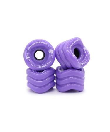 Shark Wheel 72mm 78a Longboard Cruising Wheels, DNA Formula, Set of 4 Wheels Purple