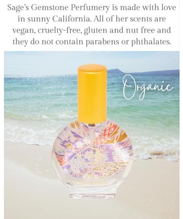 Moonstone Organic Mini Perfume Spray by Sage- 1/2 oz Vegan & Cruelty-Free Floral Scent Gardenia Paperwhites Stargazer Lily Moonstone 1/2 oz Mini Eau de Toilette Spray - Buy Online on GoSupps.com