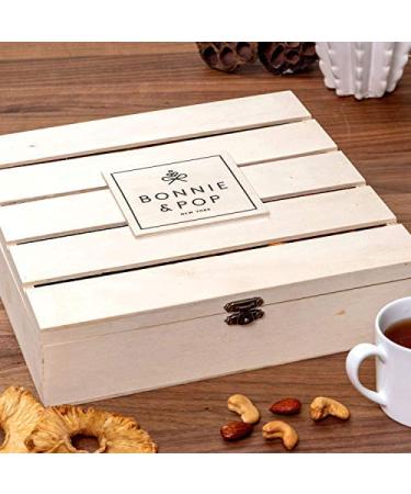 Nut Gift Basket in Reusable Wooden Crate - Gourmet Healthy Snacks for Thank You, Sympathy & Birthday | Bonnie & Pop - Buy Online on GoSupps.com