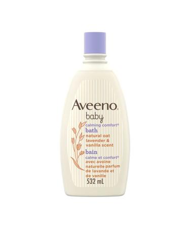 AveenoBaby Calming Comfort Bath Baby Body Wash for gently cleanses baby s skin & helps calm baby before bedtime natural oat Lavender & Vanilla Scents 532 mL 532 ml (Pack of 1)