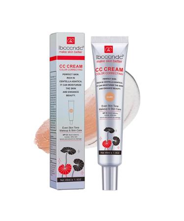Color Changing Cc Cream Color Changing Cc Cream- 2 In1 Skincare & Makeup Color Changing Foundation Color Correcting Cc Cream for Hydrating the Skin (1pc-#01)