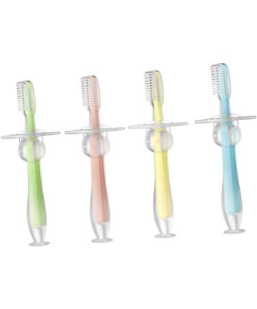 Minkissy Silicone Toddler Toothbrush - 8 Pack Bristle Infant Training Brush for Healthy Teeth Care - Buy Online on GoSupps.com