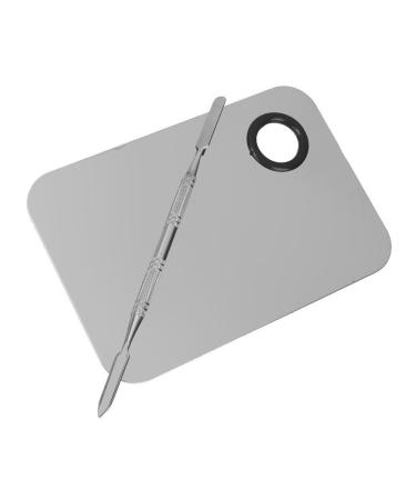 Frcolor Stainless Steel Mixing Palette with Spatula - Essential Makeup Tool for Professionals & Enthusiasts | 1 Piece - Buy Online on GoSupps.com