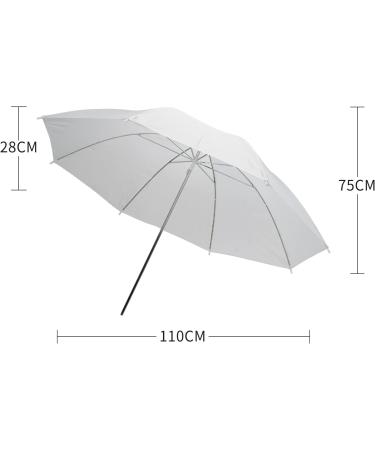 2-Pack 43-inch White Translucent Photography Umbrella Lighting Kit for Studio/Outdoor Photo and Video - (2x 43 White) - Buy Online on GoSupps.com