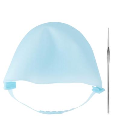 1pc Silicone Highlighter Cap Highlighting Cap with Hook Highlight Cap for Hair with Hook Highlighting Caps Professional Styling Tools Hair Styling Tools Silica Gel Hair Dye Letter