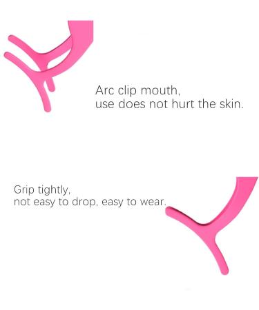 False Eyelash Applicator Set - 2PCS Stainless Steel Tweezers for Easy Magnetic Eyelash Application | Pink & Black - Buy Online on GoSupps.com