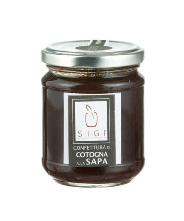 SIGI Azienda Agricola QUINCE and SABA Jam | Free of Food Dyes Preservatives and Additives | 100% Artisanal and Natural | Handmade and Made in Italy | Jar 110gr.